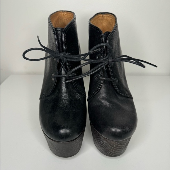 Lanvin Black Platform Booties - Size 39 - Picture 5 of 11